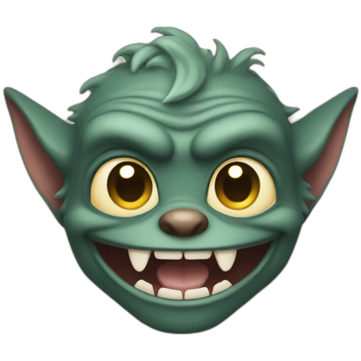 Gremlin smile emoji