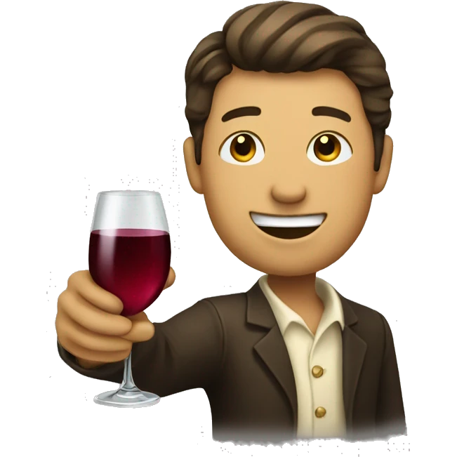 Cheers with wine  emoji