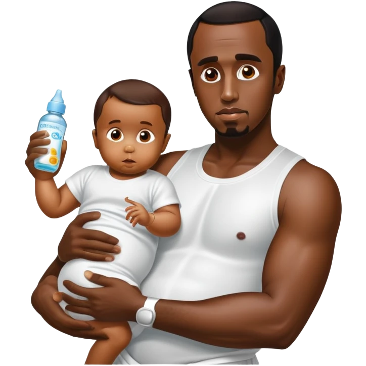 P Diddy with baby oil emoji