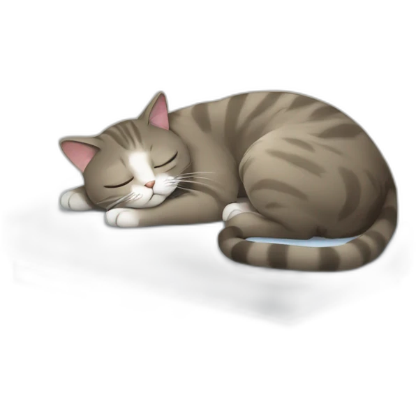 cat sleep on block emoji