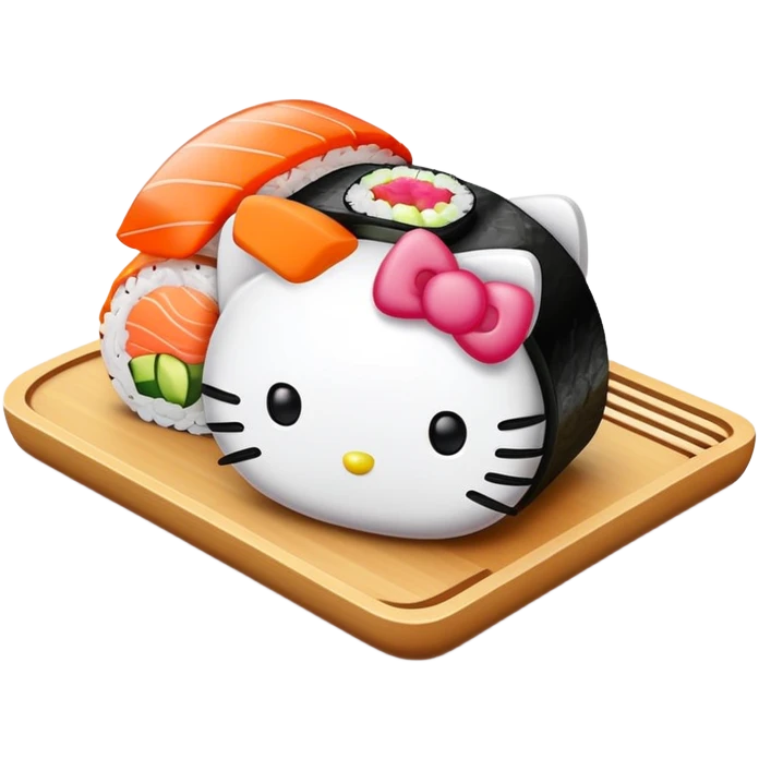 Hello kitty sushi emoji
