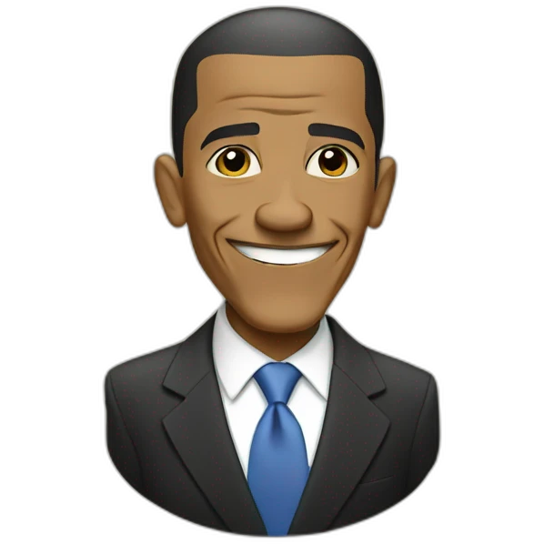 Obama --no emoji iilustration cartoon emoji