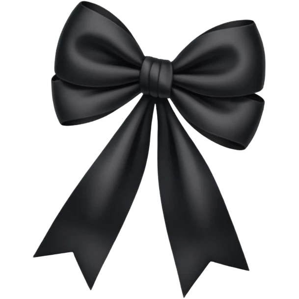 Black bow emoji