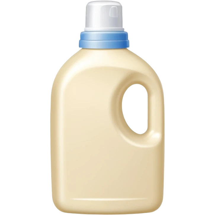 detergent bottle, cream colored, small white cap emoji