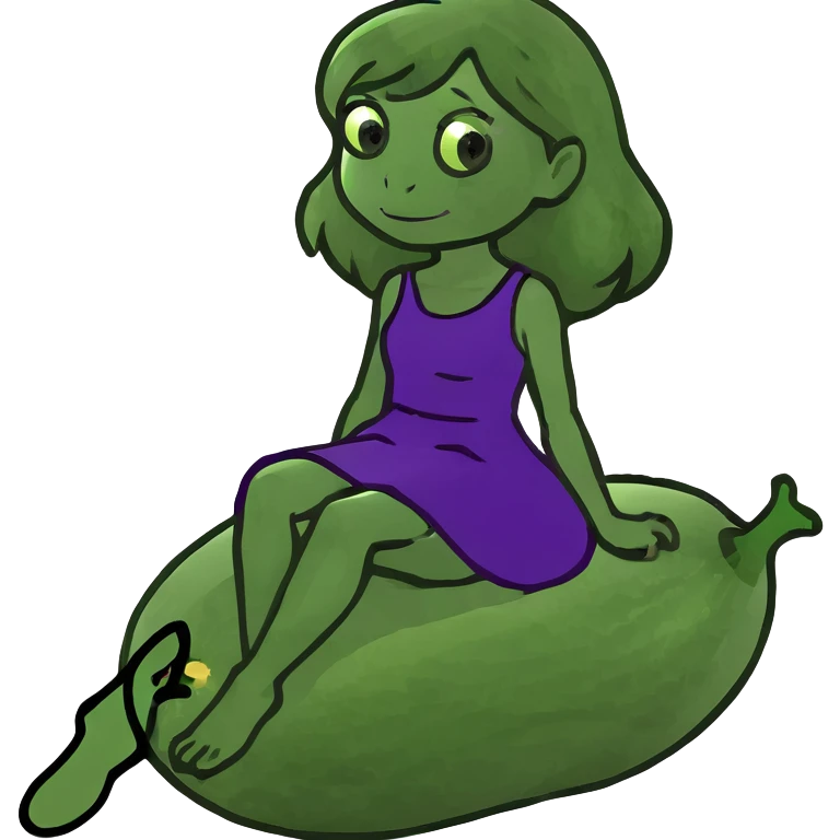 girl on eggplant  emoji