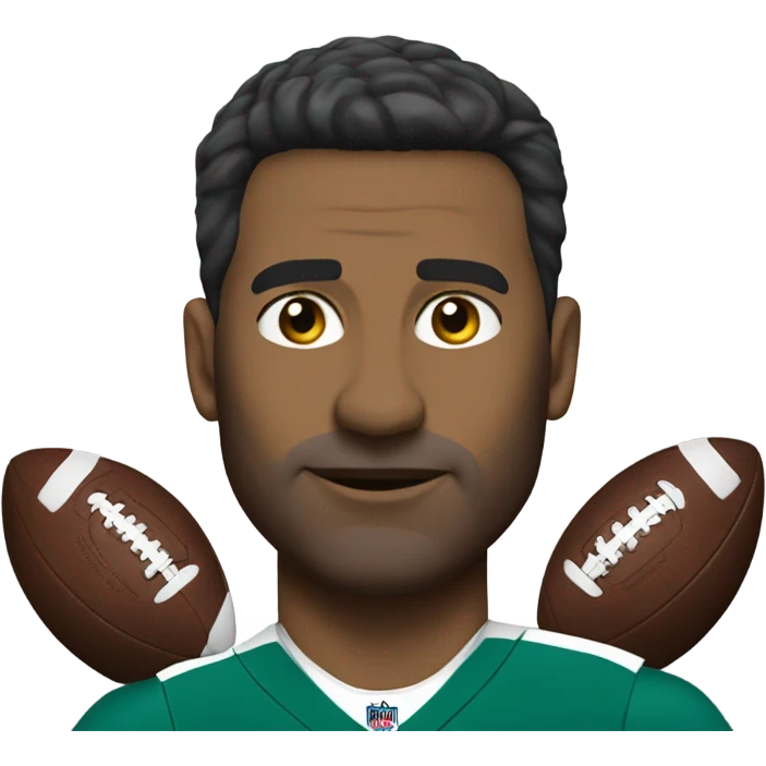 Make a peacock football coach emoji