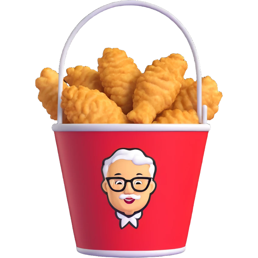 KFC bucket of fried chicken emoji