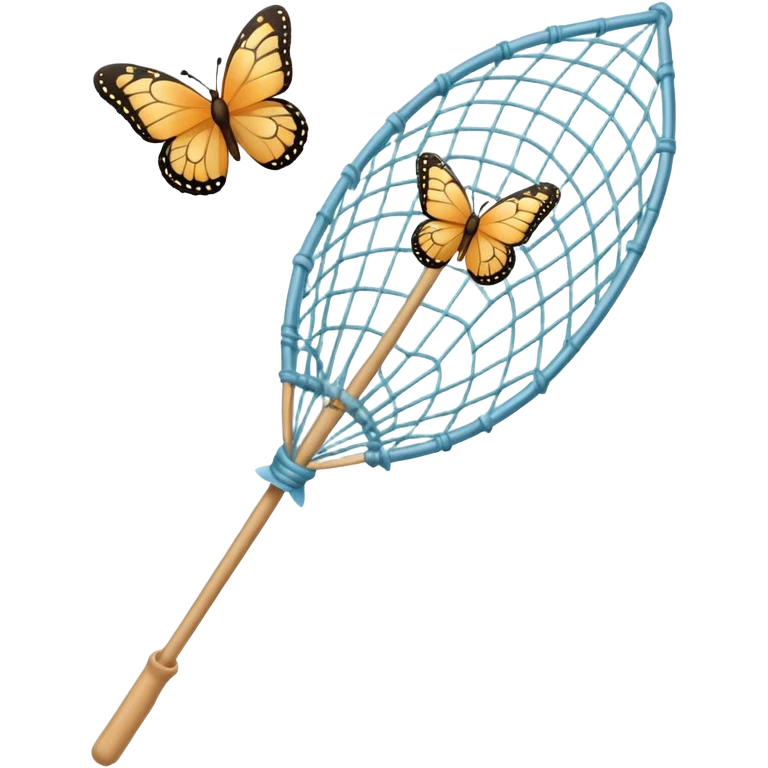 a net on a stick, for catching butterflies emoji