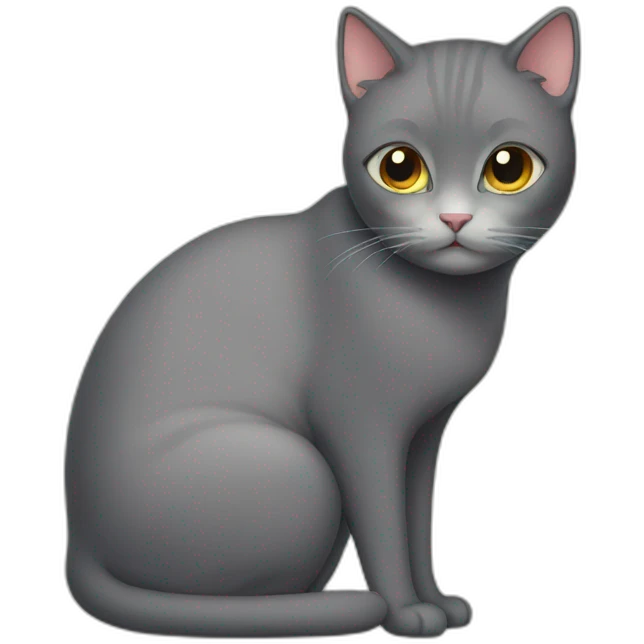 Shy cat emoji