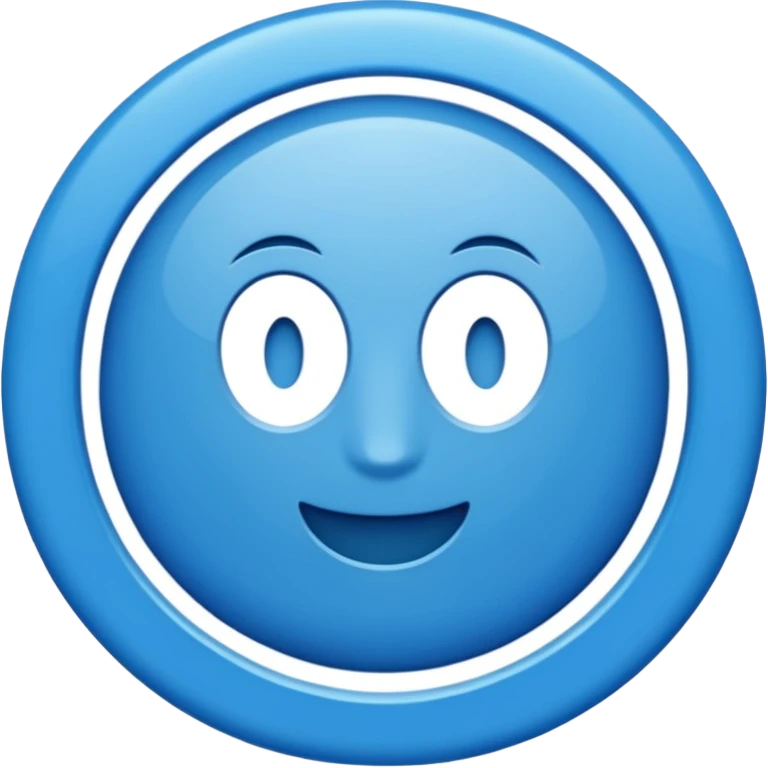 Un V vérification dans un cercle bleu emoji