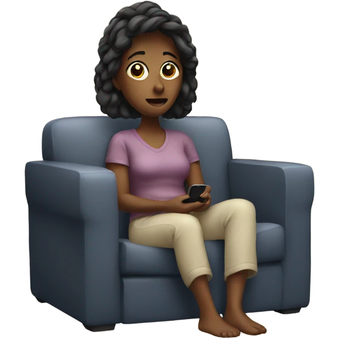Woman watching tv emoji
