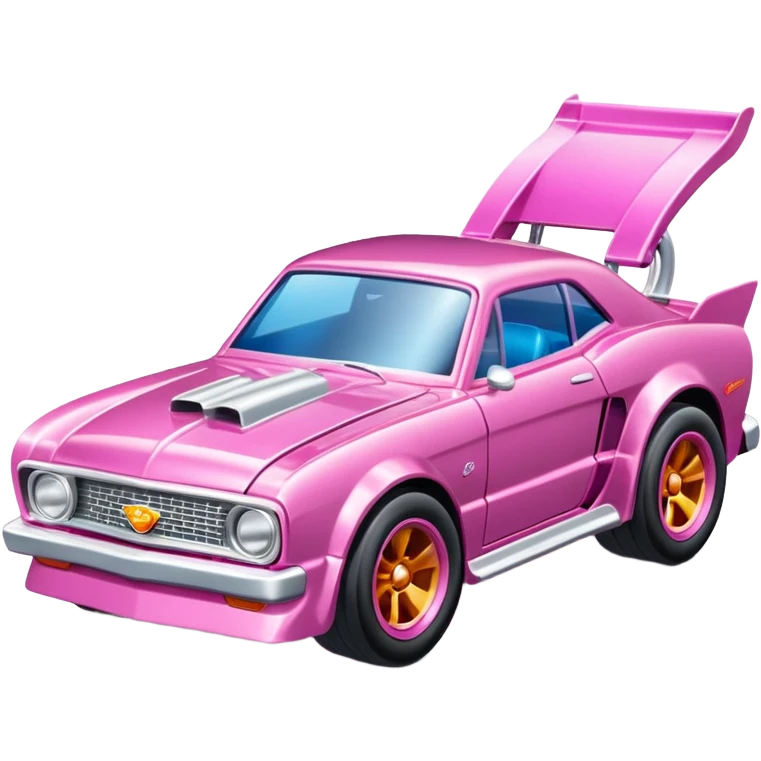 Машинка HotWheels розового цвета в классической упаковке HotWheels. emoji