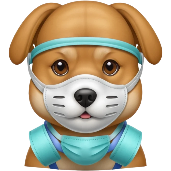 dog Wearing Medical Mask emoji