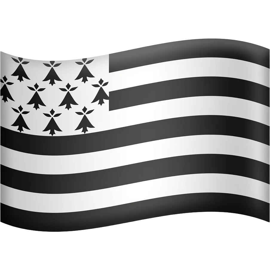 Drapeau de la Bretagne emoji