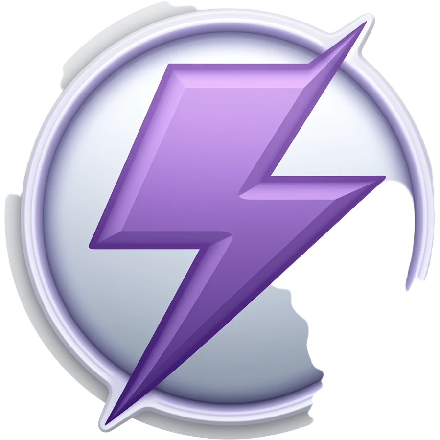 Ek express morado de rayos emoji