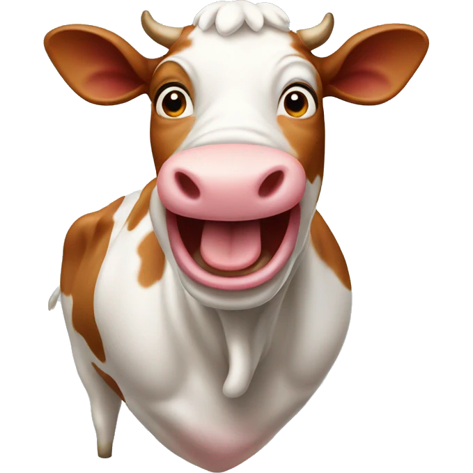 Laughing cow emoji