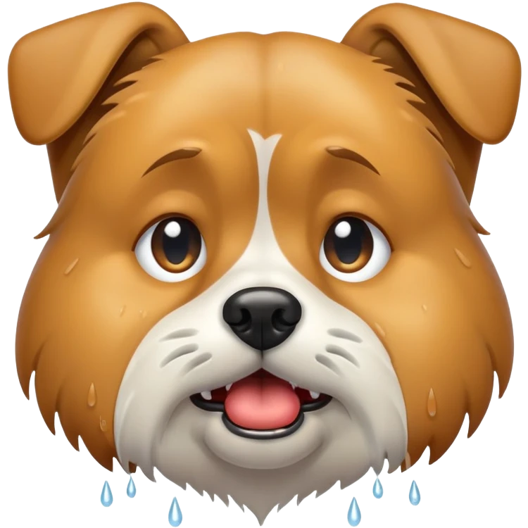 Dog cry emoji