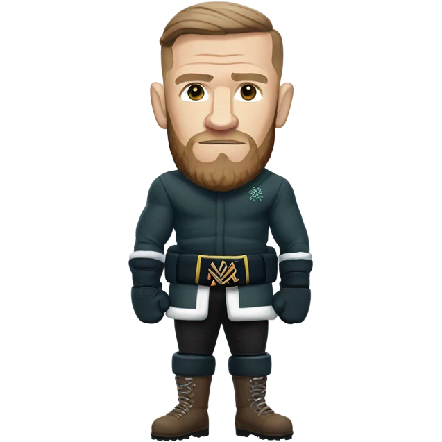 Conor mcgregor in a snow field emoji