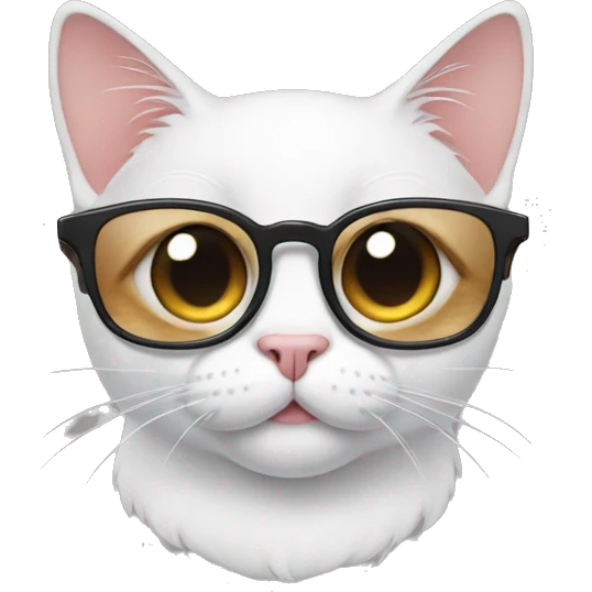 Cat with glasses emoji