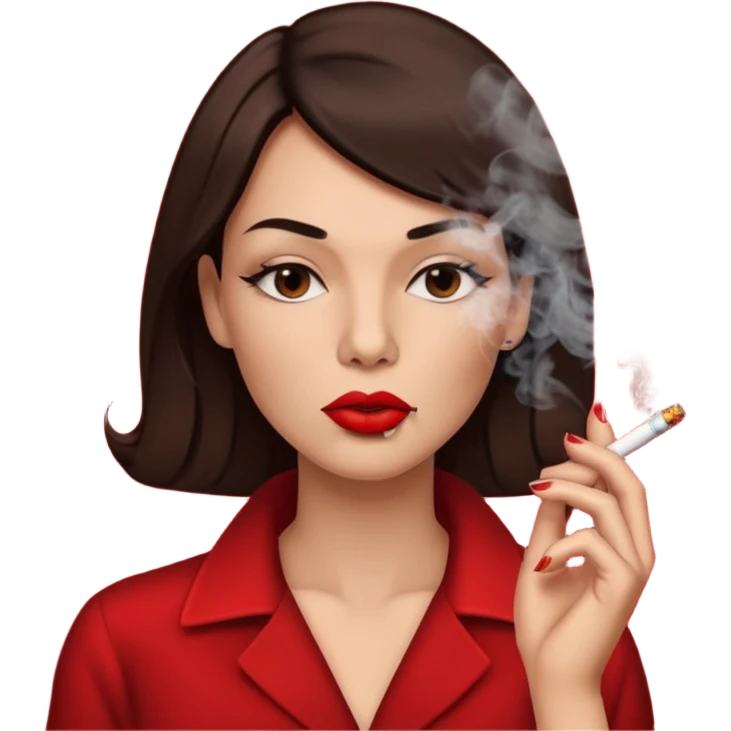 Baddie smoking emoji