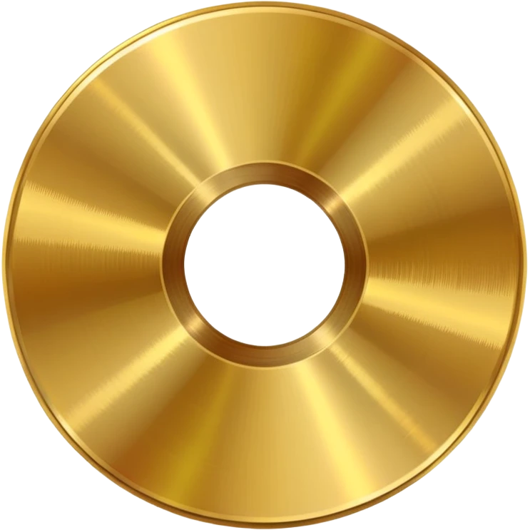 gold CD with a scratch emoji