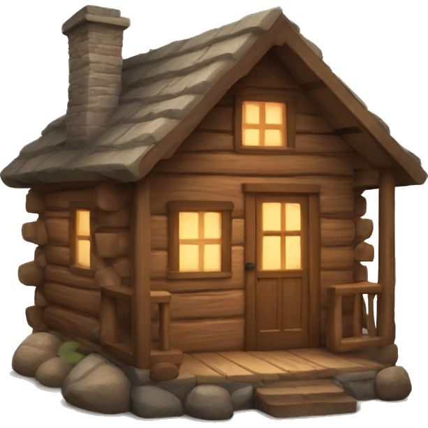 Cozy cabin  emoji