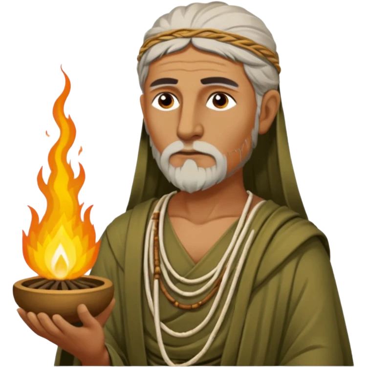 Calanus the Indian sage in 327 before a funeral pyre emoji