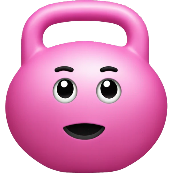 kettlebell pink emoji