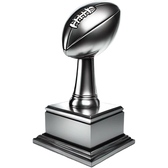 Super Bowl trophy emoji