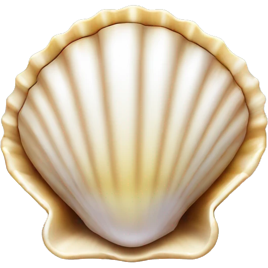 shell with pearl emoji