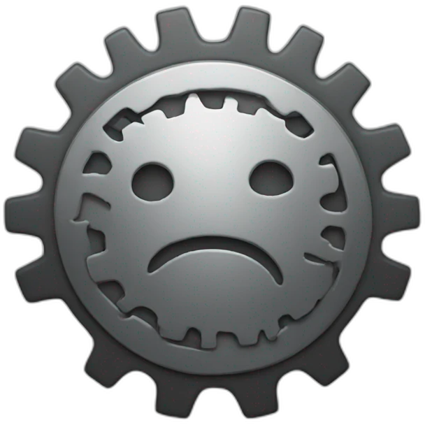 gear like brain emoji