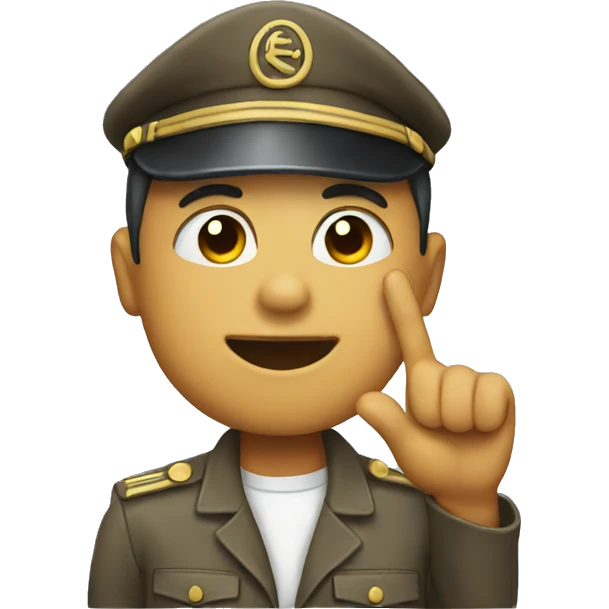 Emoji with a salute  emoji