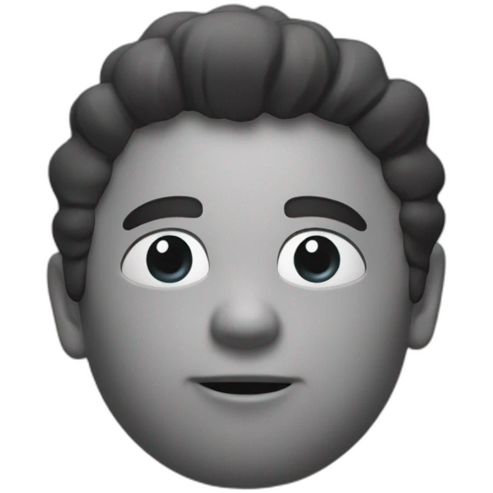 Étoile noir et blanc emoji
