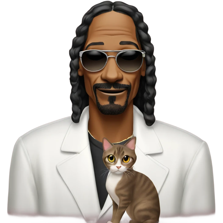 Snoop dogg the celebrity with a cat emoji