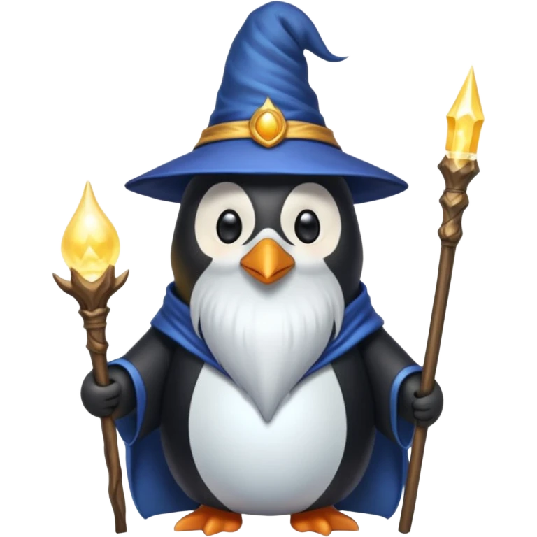 Penguin Wizard emoji