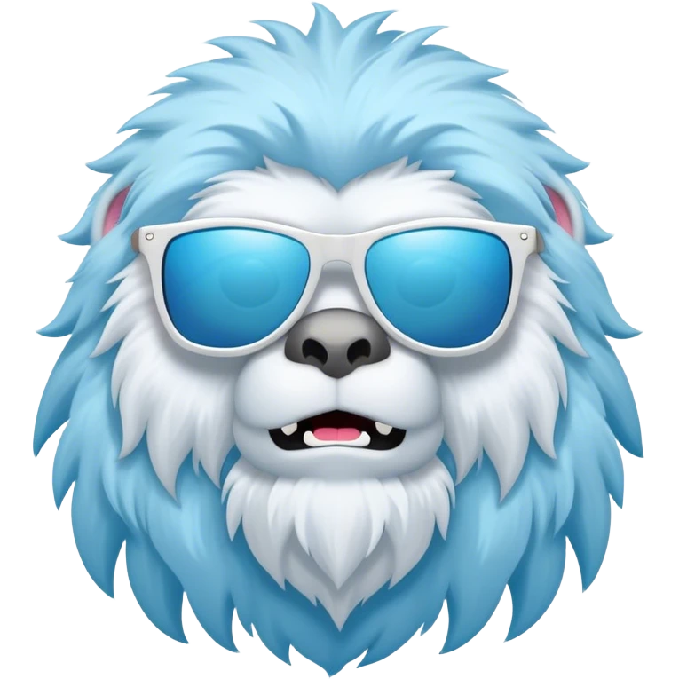 Yeti on the beach  emoji