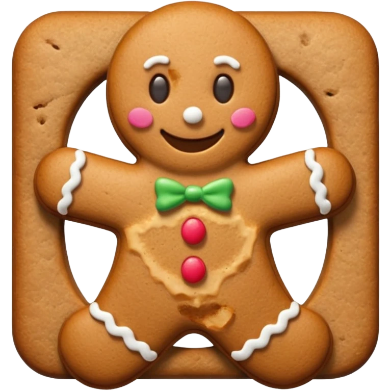 gingerbread man cookie emoji