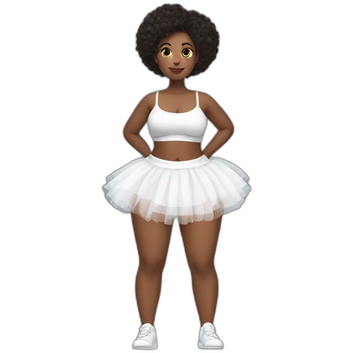full-body-curvy-балерина-black-tutu-white-knickers emoji