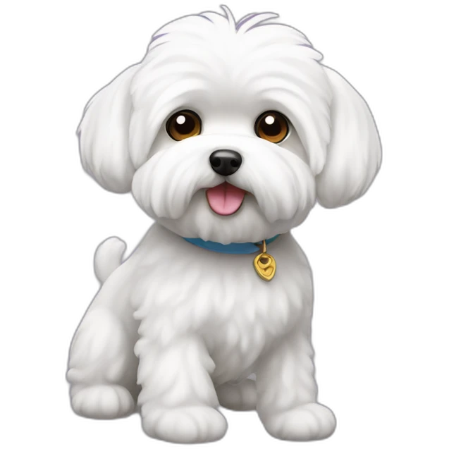Maltese bichon emoji
