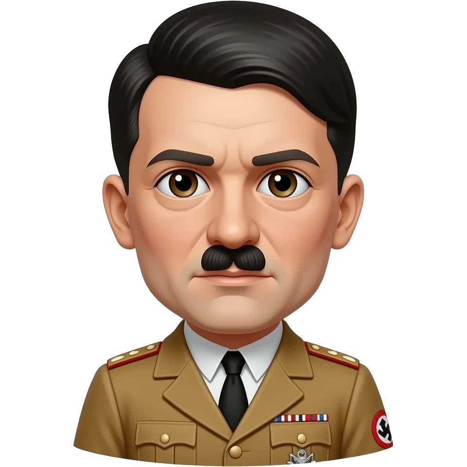 hitler in ios style emoji