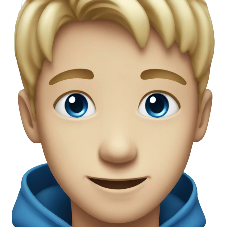 smiling boy with blue eyes emoji