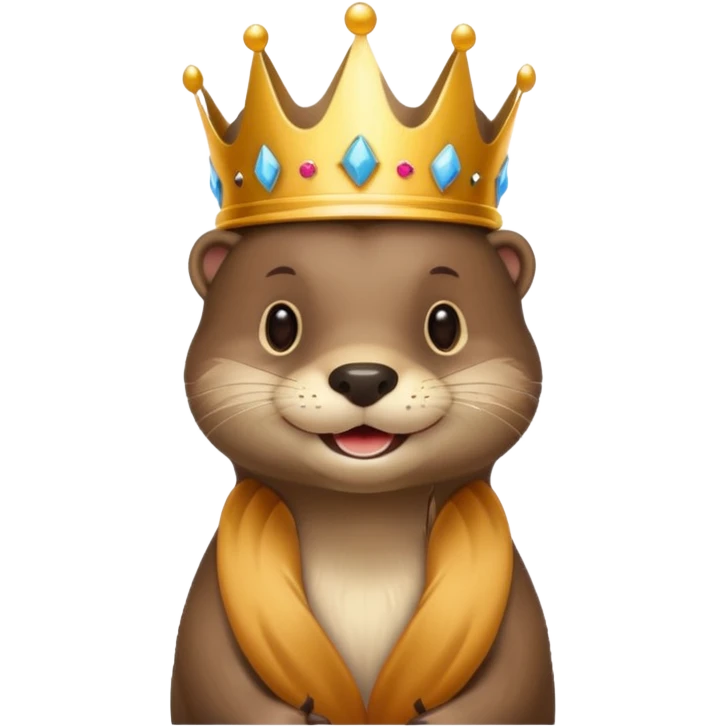 otter giving you a crown  emoji