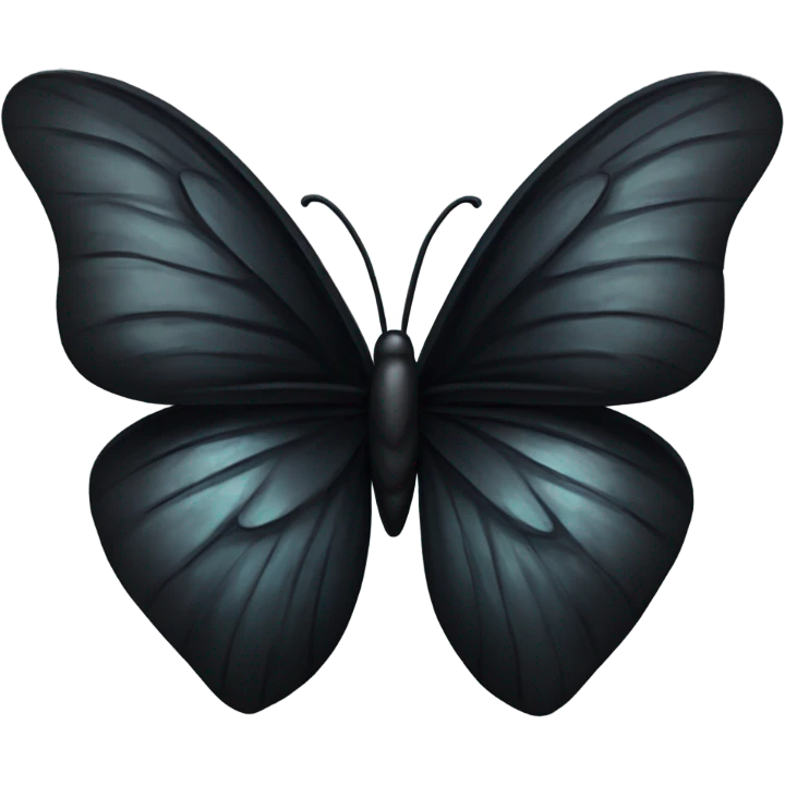 Black heart with butterfly  emoji