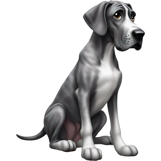 great dane sitting emoji