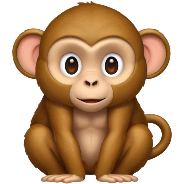 A monkey showing his butt emoji