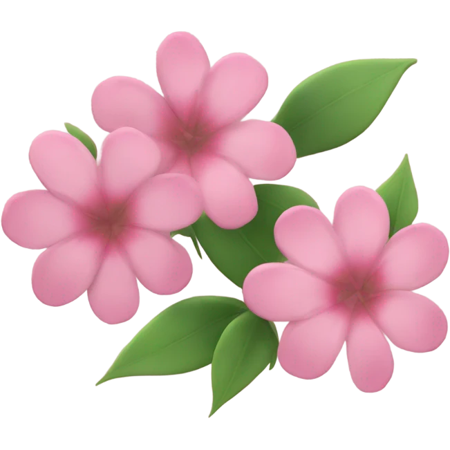 pink flowers emoji