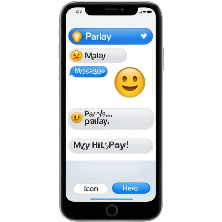 phone showing message that says “my parlay hit” emoji