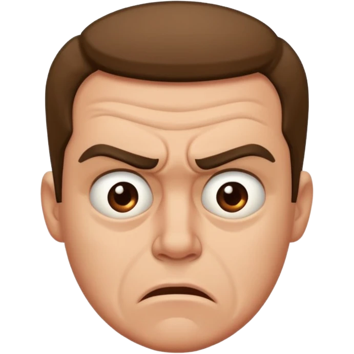 disgusted man, repulsed emoji