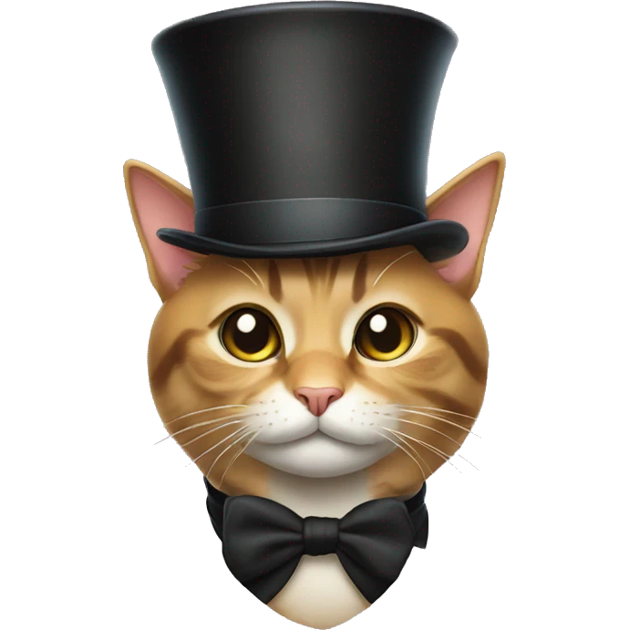 cat with tophat emoji