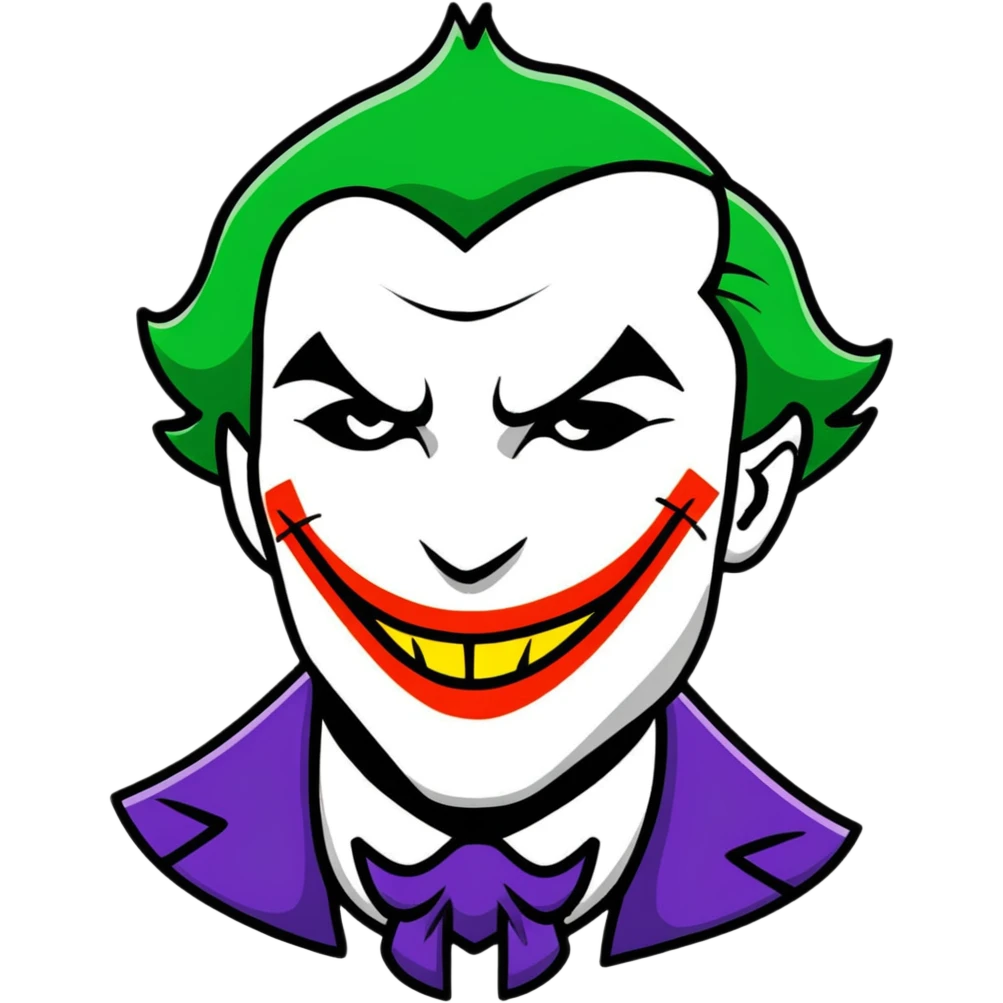 Joker from DC comics emoji
